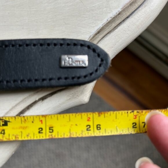 NEW Never Worn Hunter Swiss Black Leather Dog Collar L 65 - Picture 5 of 5